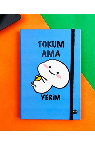 Yeni1Trend My Tokum But My Place Designed Hard Cover Elastic School Notebook