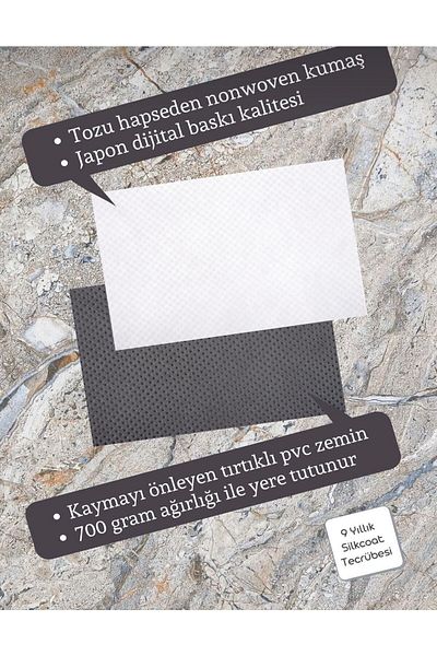 Pazarova Digital Printing Modern Welcome Themed Decorative Door Mat