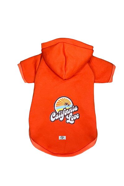 PetiliDünya California Love - Hooded Fleece Sweatshirt, Dog and Cat Clothes and Dress Set