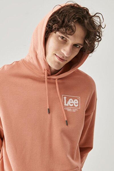 Lee Regular Fit Comfortable Cut 100% Cotton Hooded Sweatshirt