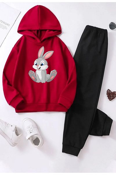 MODARAMA MINI RABBIT PRINTED CHILDREN'S SET