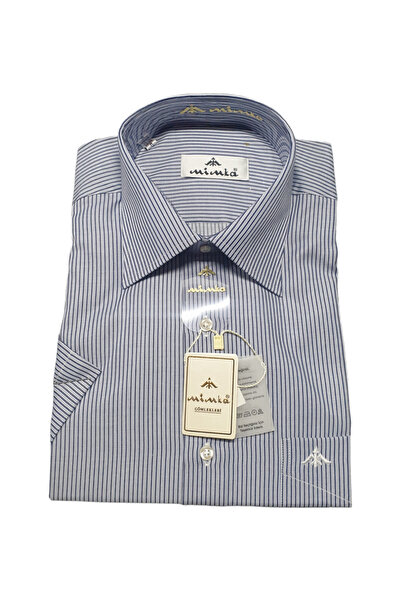 Mimka KISA KOL KLASİK BABA GÖMLEĞİ BATTAL BÜYÜK BEDEN