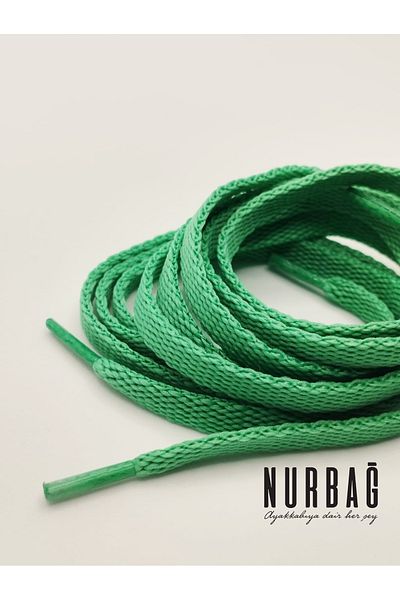 NURBAĞ DOKUMA Green Flat Lacing Sports Shoes 105 cm 2 Pieces Xc0007