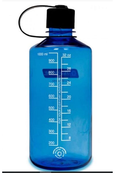 NALGENE - Water Bottle, Flask, Camping Flask 32oz / Black Cap Tritan
