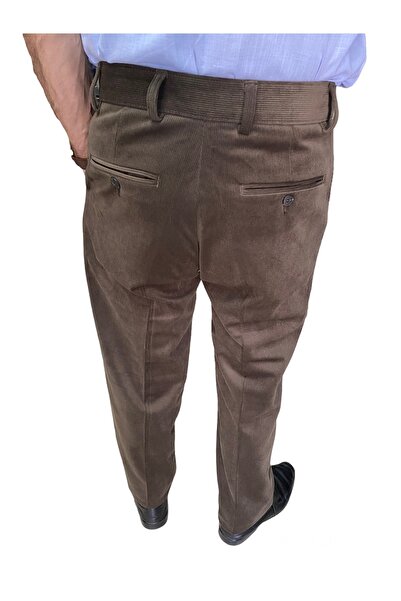 gambia outdoors Ανδρικό κλασικό κομμένο μαύρο παντελόνι με φλις εσωτερικά, υψηλής ποιότητας βελούδινο παντελόνι μεγάλου μεγέθους ΆΝΕΤΟ