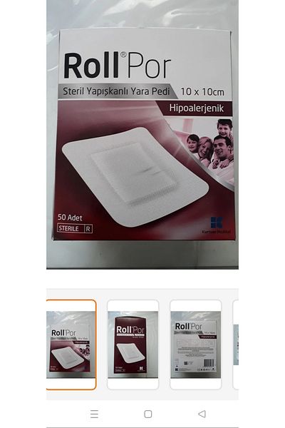 Roll Por 10X10 cm Adhesive Wound Pad (50 Pcs)