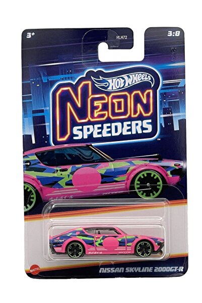 HOT WHEELS Nissan Skyline 2000GT-R - Neon Speeders (2024) Model Araba