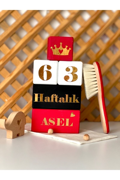 mogokids Renkli gold anne bebek anı seti isimli tarak seti dekor
