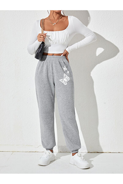 DAXİS Sportwear Company 3lü Kelebek Baskılı Unisex Eşofman Altı Daxis Sportwear Company