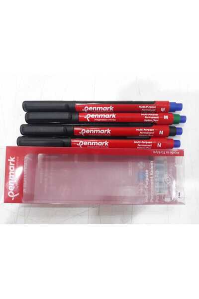 penmark ASETAT -CD- KALEMİ MEDİUM UÇ 4 LÜ SET