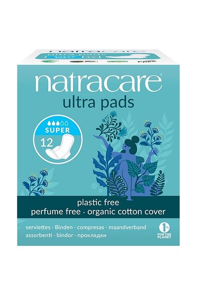 Natracare Ultra Winged Pad Super 12pcs