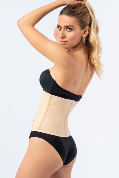 DR CORSET Corset cu 5 zone de slăbire a taliei cu aspect de clepsidră din latex din cauciuc natural real