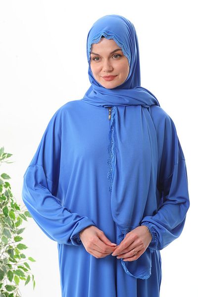 medipek lace headscarf zipper wrists non-slip prayer dress