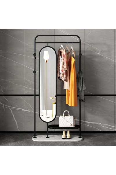 larissa design askılık metal portmanto siyah