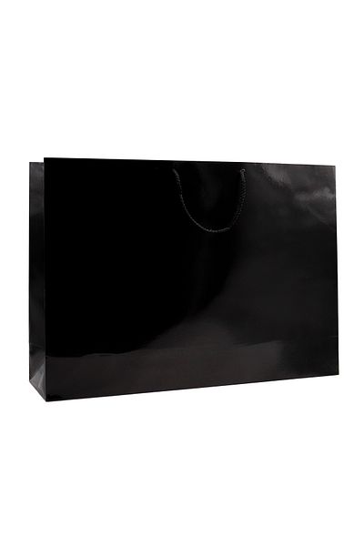 reprodesign Μαύρη τσάντα από χαρτόνι Premium 54 X 38 X 12 cm 2 τσάντες δώρου