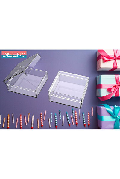 Diseno Mika Hediye kutusu 7x7x3 cm Boyunda 12 Adet