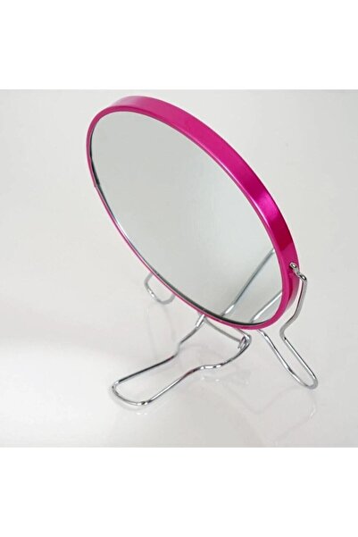 Dolly Çift Taraflı Büyüteçli Makyaj Aynası 5'' Masa Üstü Aynası Rose Pembe 12cm