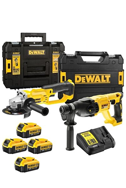 Dewalt Dch133nt Şarjlı Kırıcı Delici 2.6j Dcg412 Şarjlı Avuç Taşlama 4x 4ah A...