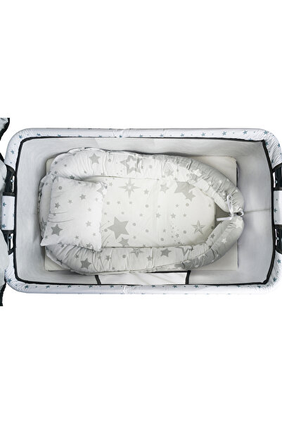 Genel Markalar Btrend Babynest Yatak Ve Yastık+ Cep Hediyeli Sallanır Sepet Beşik Bebek Beşiği Hamak 2 li Set
