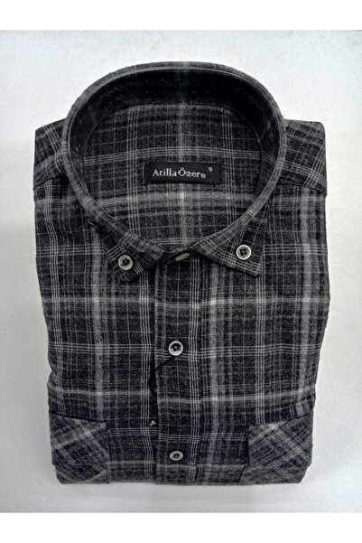 ATİLLA ÖZER KLASİK BOL RAHAT KESİM KIŞLIK KUMAŞ CİFT CEPLİ CEPLER KAPAKLI düg...