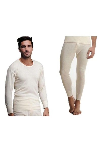 Hasyün SELANIC KNITTING 100% ΜΑΛΛΙ ΠΑΝΩ ΚΑΙ ΤΟΠ ΑΝΔΡΙΚΟ ΜΑΚΡΥΜΑΝΙΚΟ ΜΑΛΛΙ ΕΣΩΤΕΡΙΚΟ ΣΕΤ