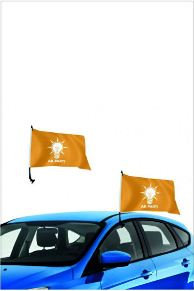 Ary Konvoy Araç Bayrağı Cama Takılan Bayrak Oto Bayrağı Otoforst Akp Bayrak 4...