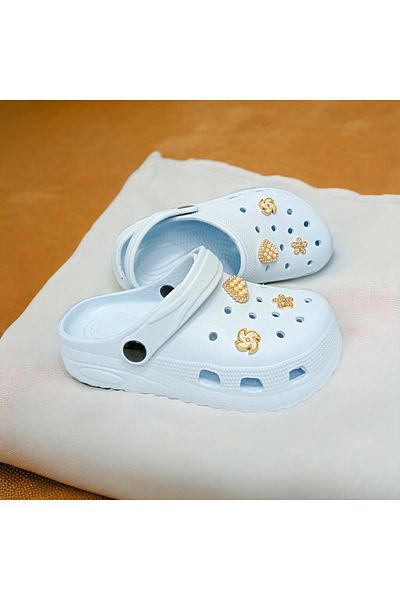 PATİK BEBE Girl's Slippers Anti-Slip Eva Sole Decorated Stylish