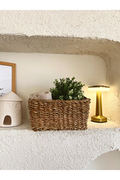 KaiHome منظم مربع من الخوص مقاس 25 × 25 × 12 سم / سلة / منظم