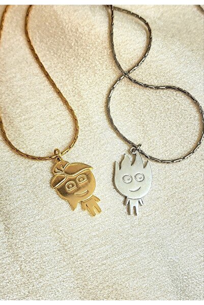 WONDER TOUCH Ateş Ve Su Kolyesi,sevgili Kolyesi,dostluk Kolyesi,yin Yang Kolye,sevgililer Günü