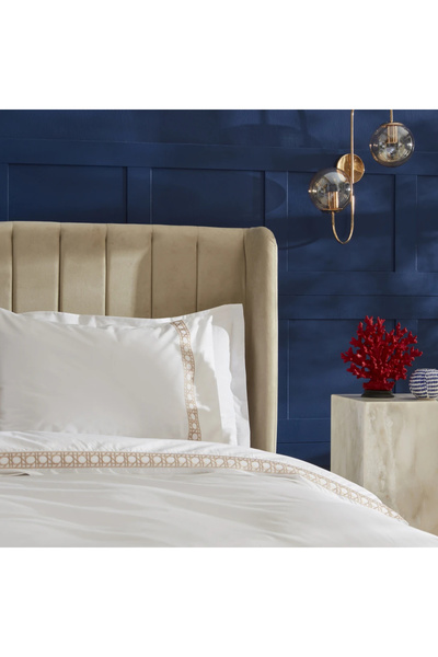 Karaca Nautica Home Rattan Percale Çift Kişilik Nevresim Takımı Bej