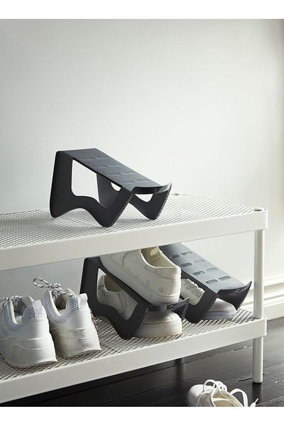 Boldy Shoe Organizer Shoe Ramp Shoe Stand Folded Shoe Organizer Shoe Rack (1 Piece)