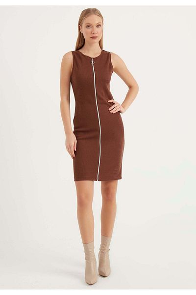 Herita Ärmelloses, tailliertes Minikleid mit Reißverschluss