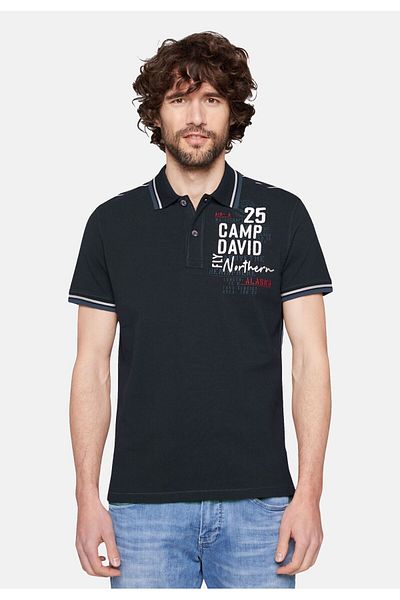 Camp David Poloshirt ALASKA BUZ TOUR Polo-Kurzarmshirt