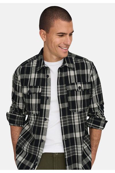 Only & Sons Hemd Milo Langarm-Flanellhemd