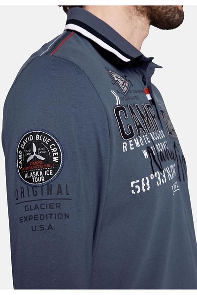 Camp David Poloshirt ALASKA ICE TOUR Langarmshirt