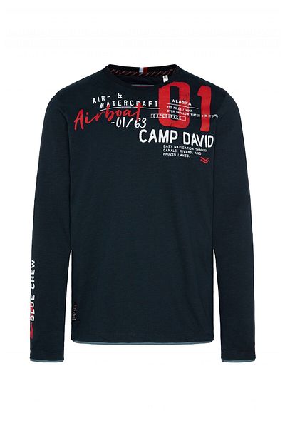 Camp David Uzun kollu Alaska Buz Turu Uzun Kollu Gömlek