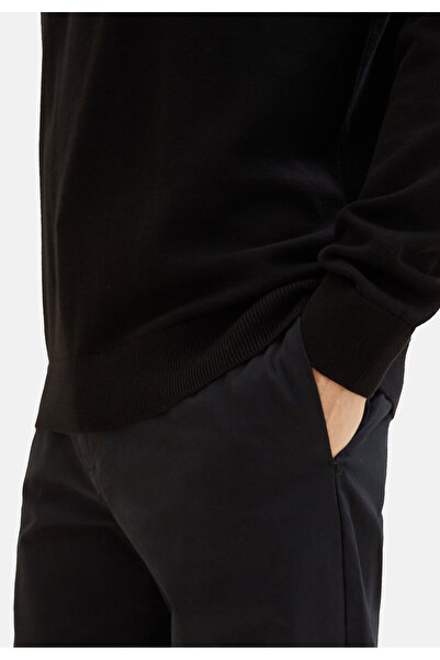 Tom Tailor Pullover mit Rollkragen und Rippbündchen