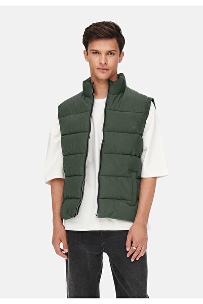 Only & Sons Γιλέκο MELVIN Steppweste με όρθιο γιακά και φερμουάρ