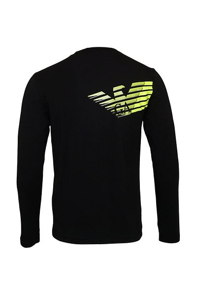 EA7 Langarmshirt mit Logoprint