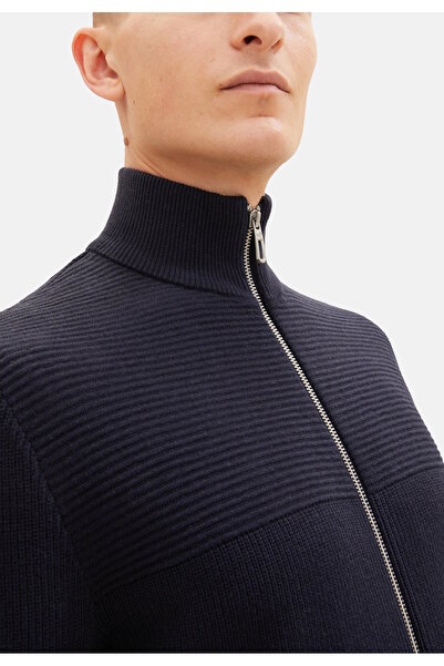 Tom Tailor Strickjacke Cardigan Reißverschluss