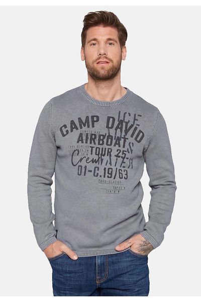 Camp David Pullover Strickpullover R-Ausschnitt