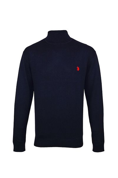 U.S. Polo Assn. Pullover Rollkragenshirt Langarm Rundhalsausschnitt