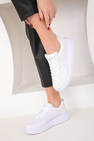 SOHO Women's White Sneakers 16880