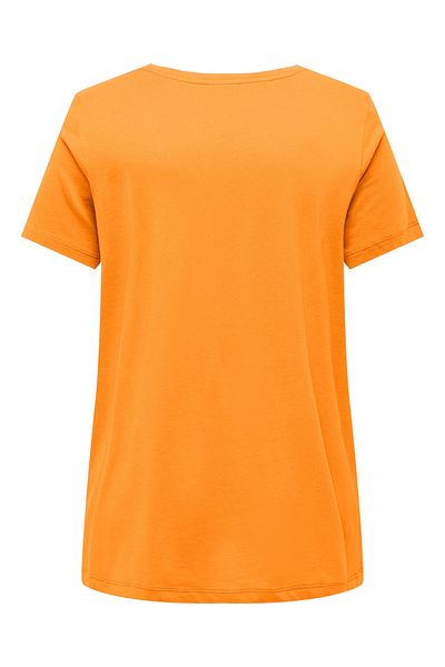 Only Carmakoma T-shirt CARBONNIE LIFE S/S z dekoltem w kształcie litery V, w kształcie litery A