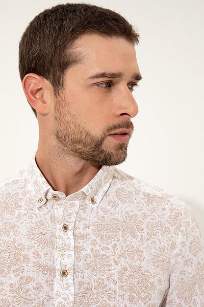 Pierre Cardin Ανδρικό πουκάμισο με μακρύ μανίκι Slim Fit 1374679