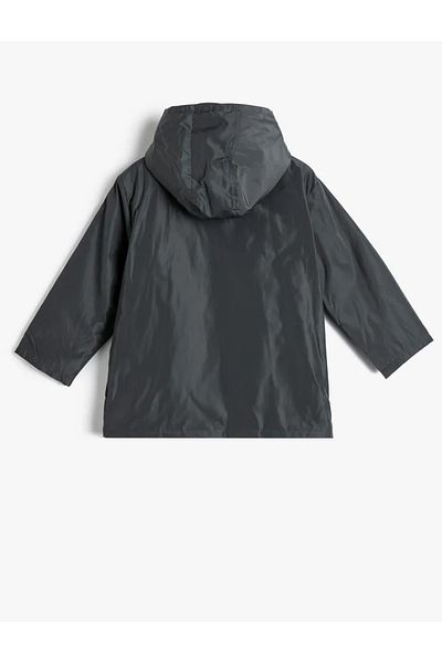 Koton 4wkb00018tw Boy's Coat Anthracite