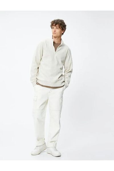 Koton 4WAM70126MK Koton Ανδρικό Sweat GREY