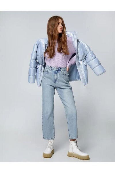 Koton 4wal40204md Pantaloni de damă în jean Indigo deschis