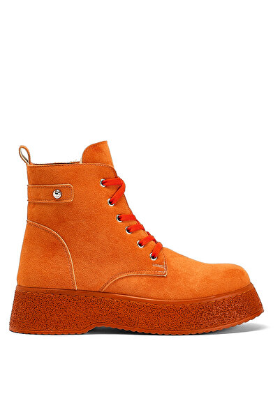 Tonny Black Γυναικείες πορτοκαλί σουέτ γυναικείες μπότες με άνετη εφαρμογή με...