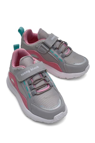 Tonny Black Παιδικά Unisex Ice Hologram Faylon Sole Comfortable Fit Velcro Παιδικά Παπούτσια